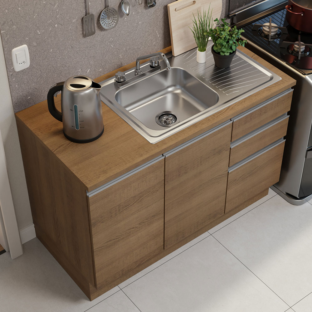 Cocina Integral Modular Luna Madesa 240cm con Acessorios MM.