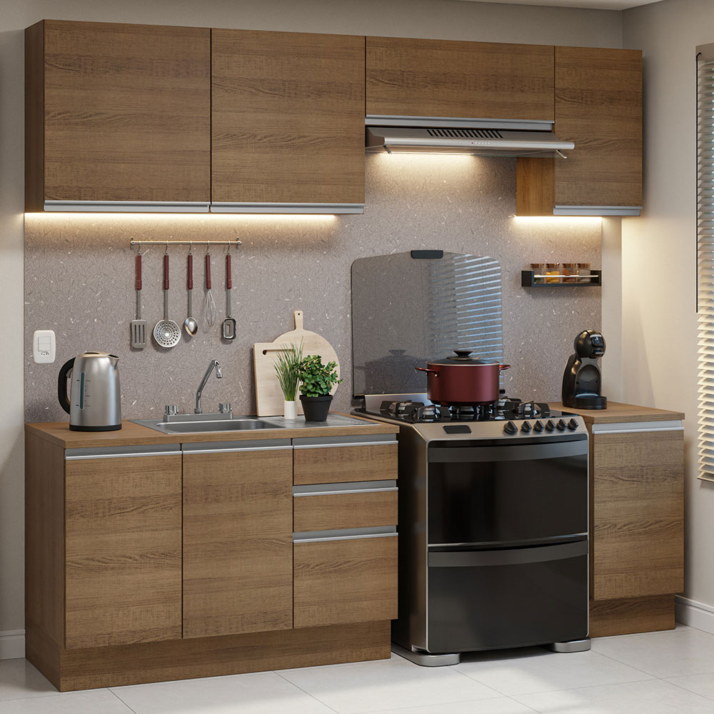 Cocina Integral Modular Luna Madesa 240cm con Acessorios MM.