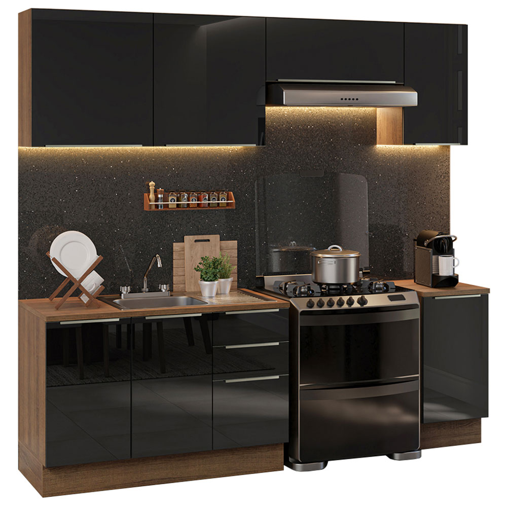 Cocina Integral Modular Luna Madesa 240cm con Acessorios MN.