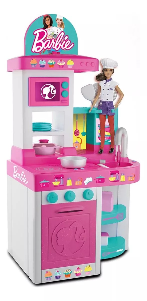 Cocina de barbie para niñas on sale