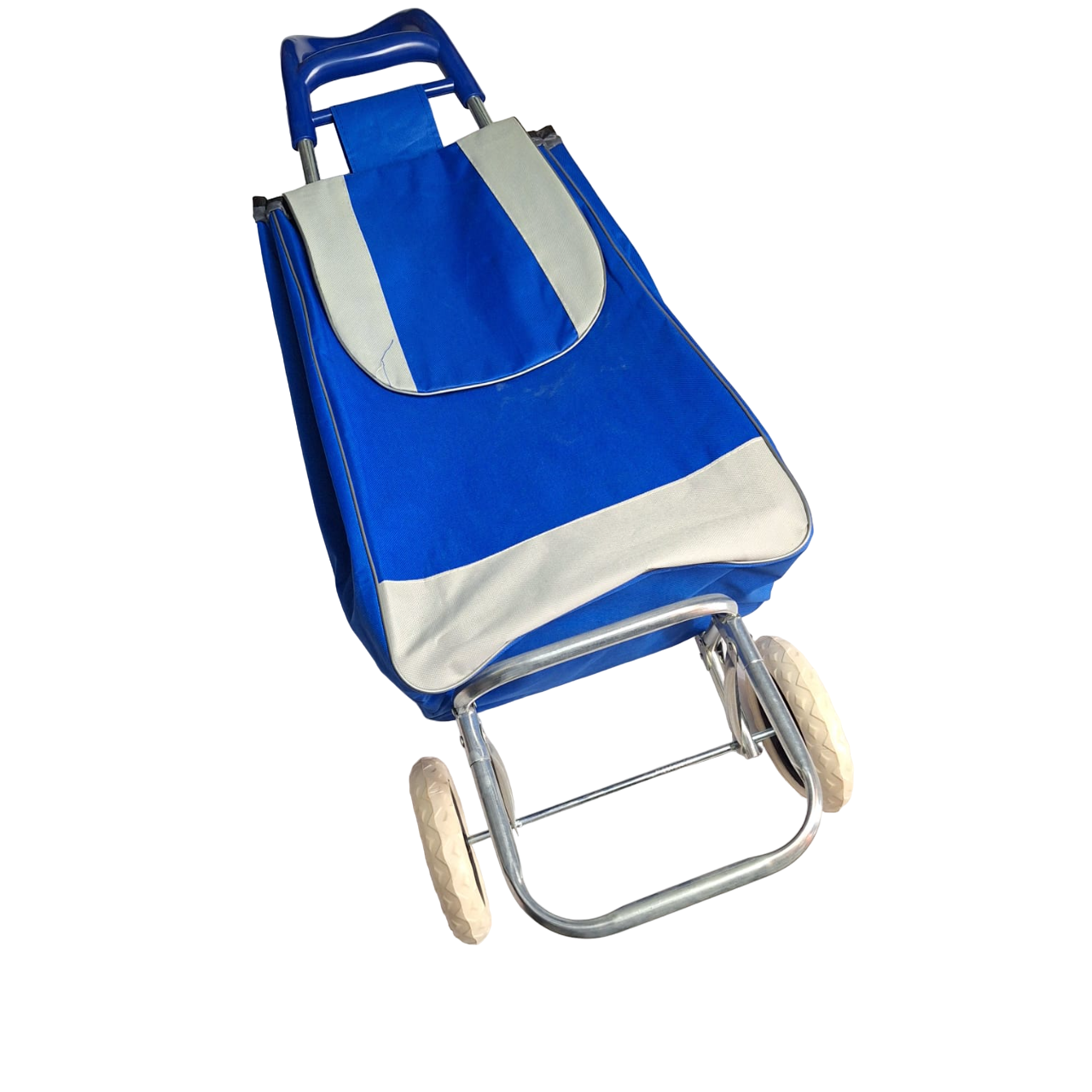 Carrito Plegable Para Compras Mandado Bolsa Resistente Color Azul