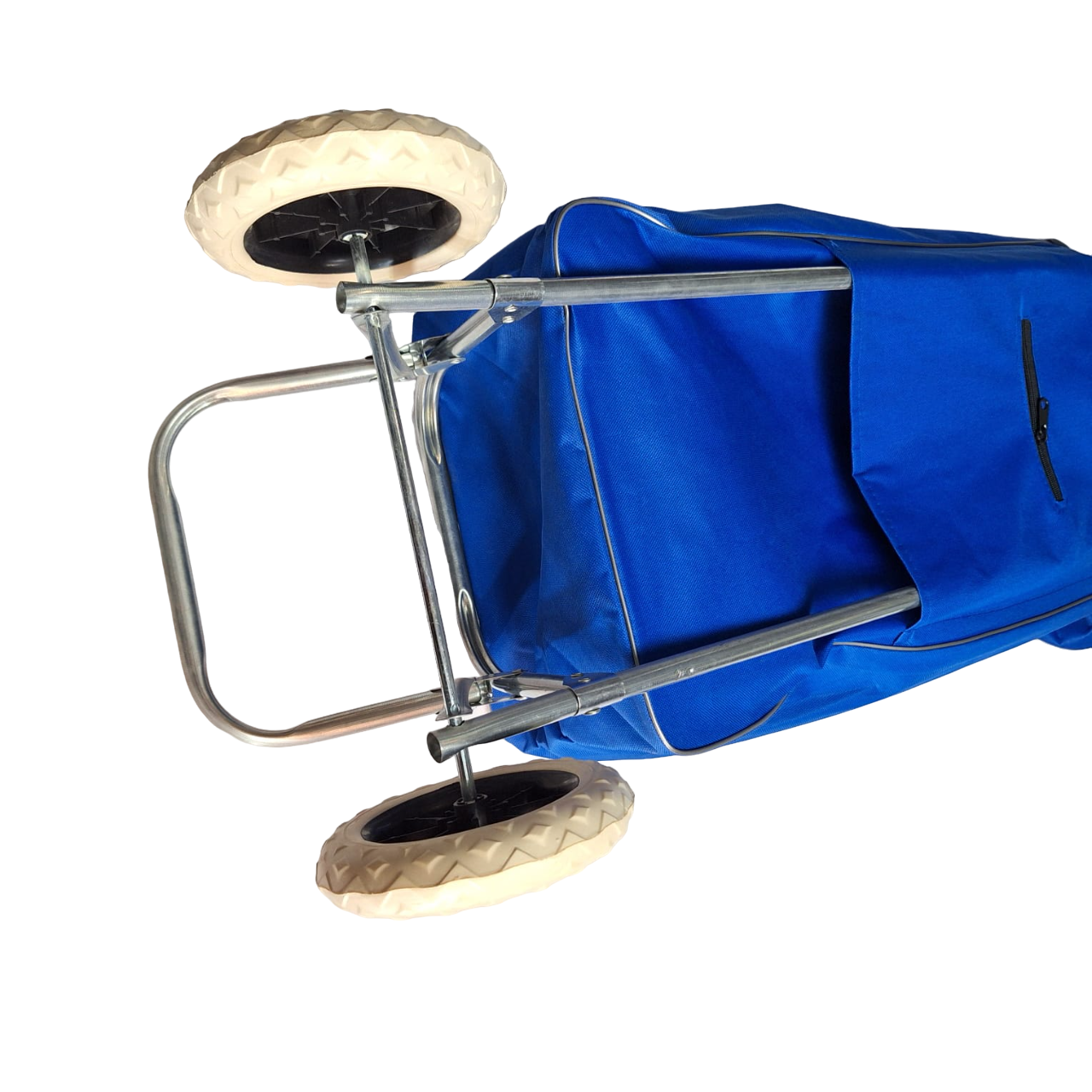Carrito Plegable Para Compras Mandado Bolsa Resistente Color Azul