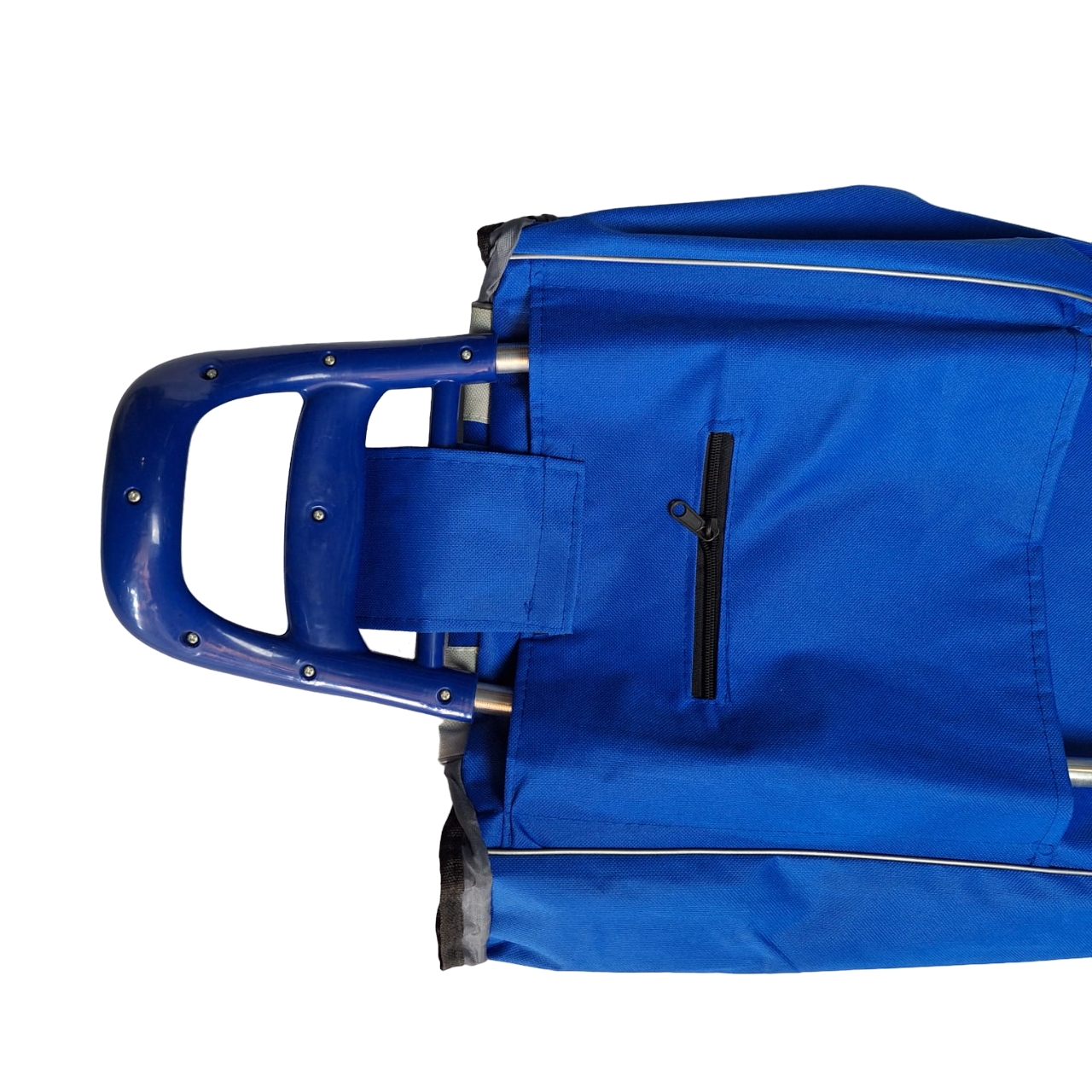 Carrito Plegable Para Compras Mandado Bolsa Resistente Color Azul
