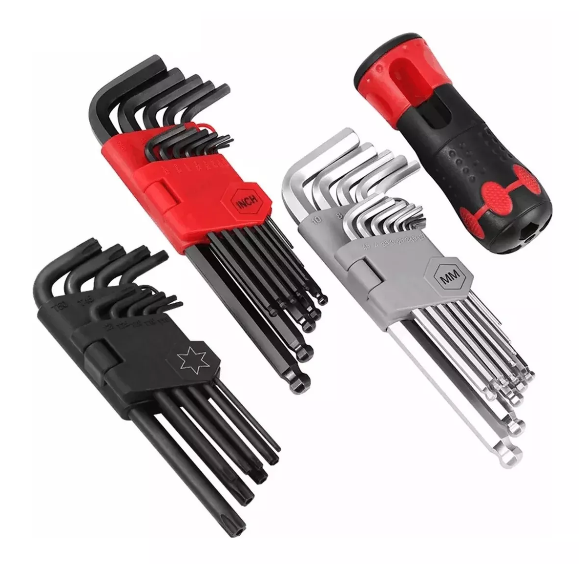 Juego De Llaves Allen Pulgadas Y Métricas 36Pzas