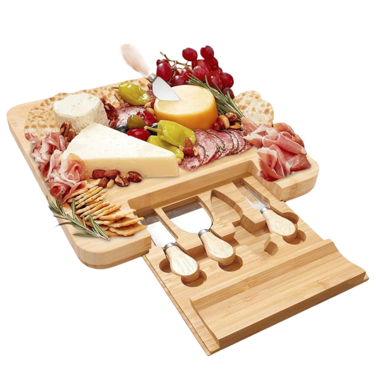 Doble Vela / TABLA PARA QUESO DE BAMBÚ CAOBA A2933 ÚNICO