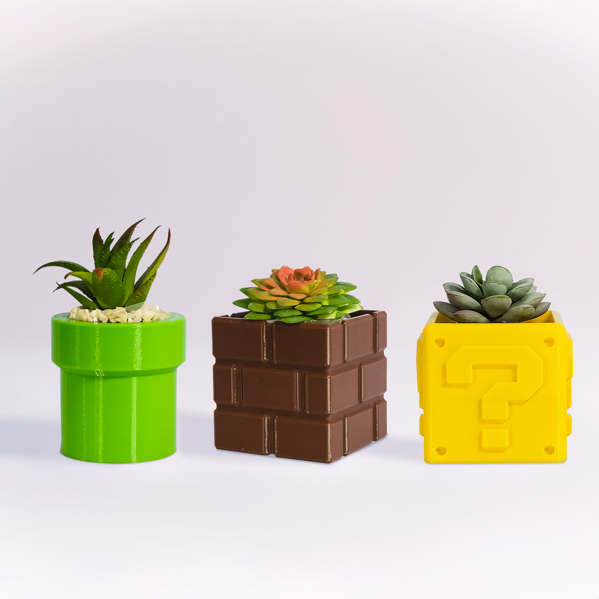 Kit Maceta Tipo Mario Bross Decorativa Impremli