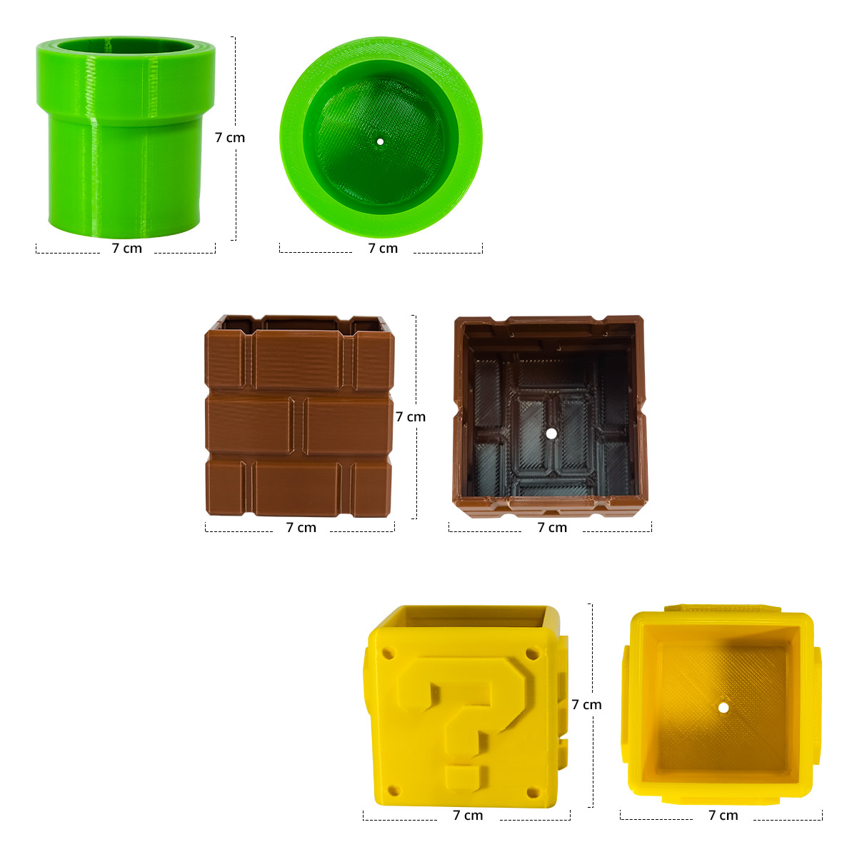 Kit Maceta Tipo Mario Bross Decorativa Impremli