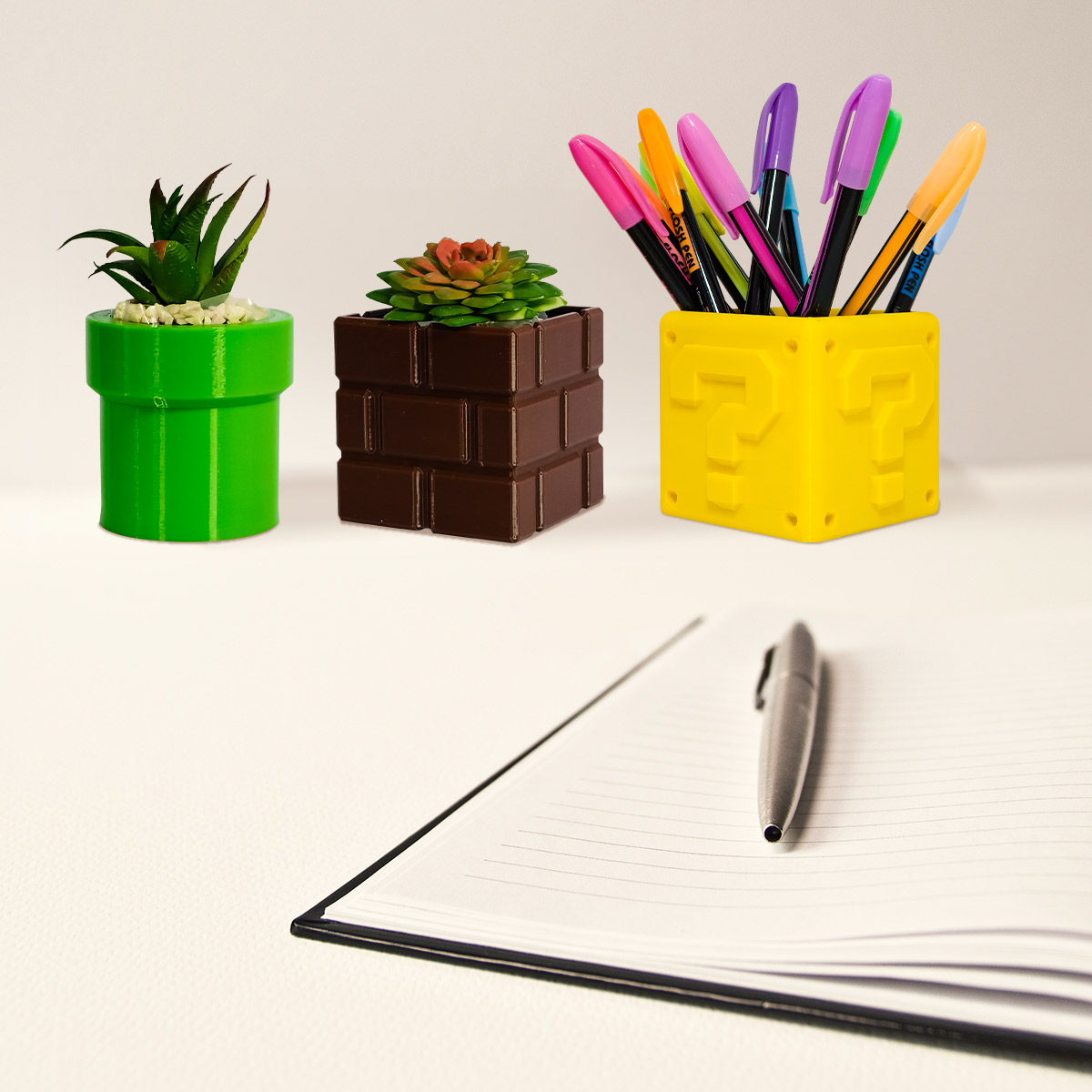 Kit Maceta Tipo Mario Bross Decorativa Impremli