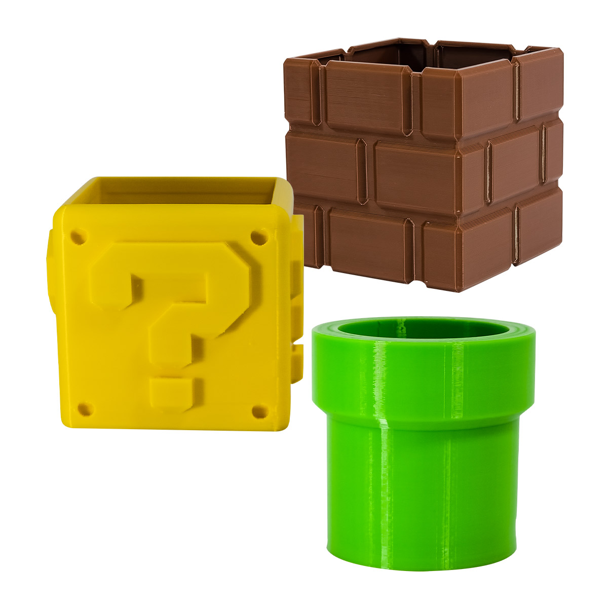 Kit Maceta Tipo Mario Bross Decorativa Impremli