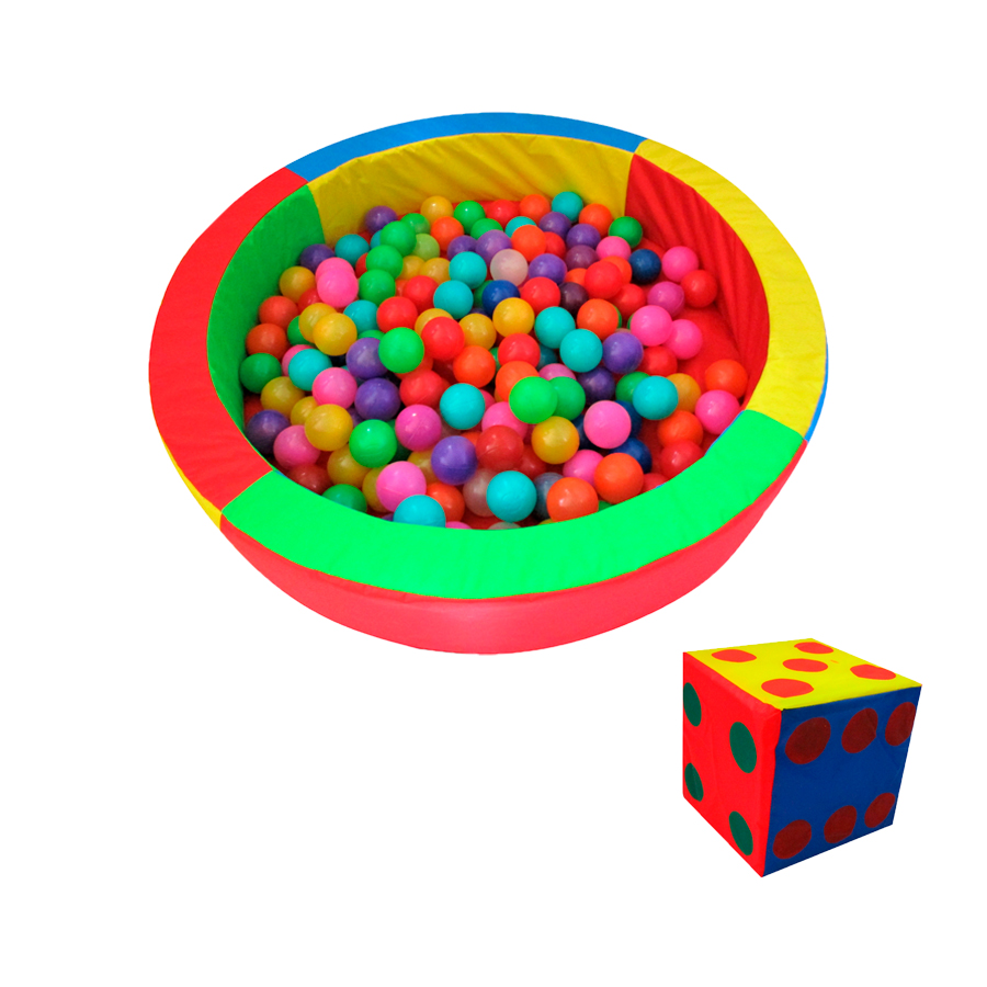 Alberca De Pelotas Con Cubo Desarrollo Infantil + 50 PELOTAS DE REGALO Niño 