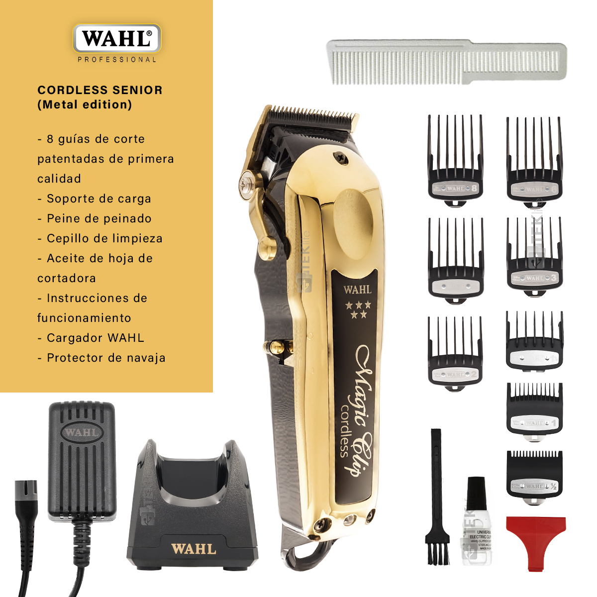 Clipper Wahl 5 Star Magic Clip Inalambrica Edición Gold