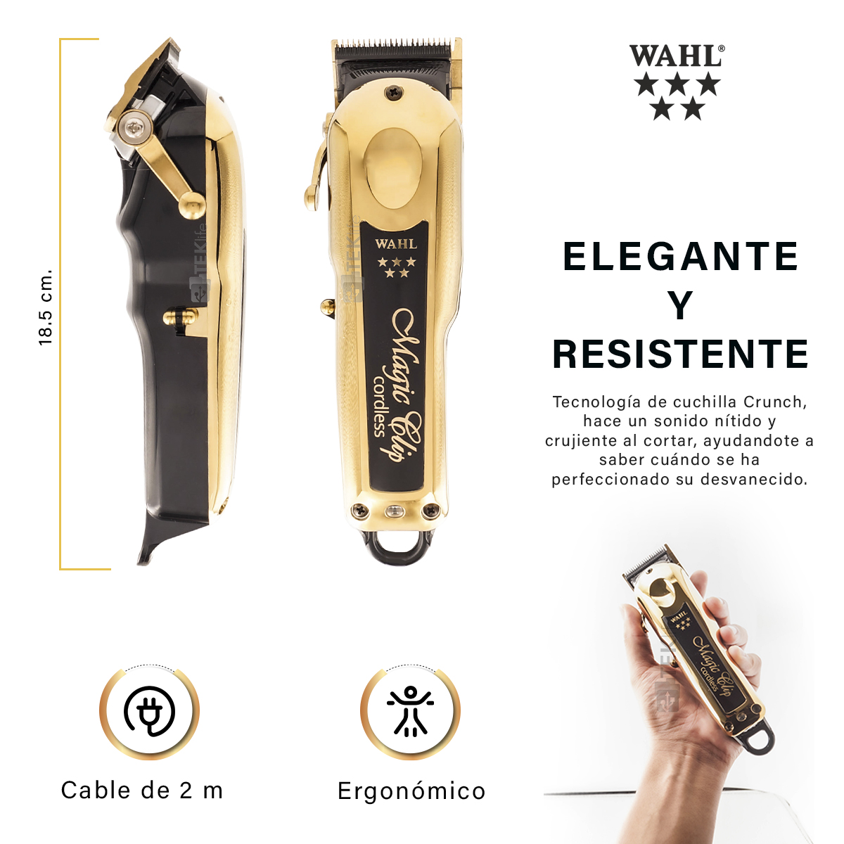 Clipper Wahl 5 Star Magic Clip Inalambrica Edición Gold