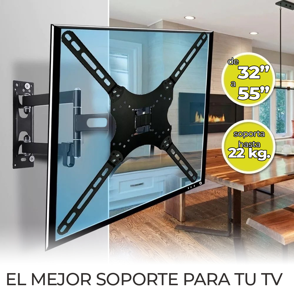 Soporte de pared articulado para TV pantalla monitor de 32" A 55"
