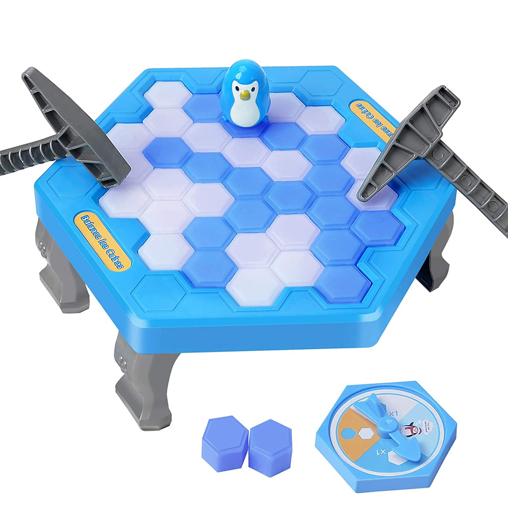 Juego de mesa Salva al pingüino bloques martillos rompehielos niños