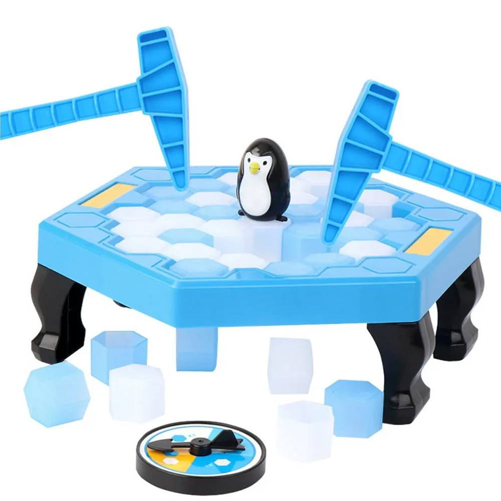 Juego de mesa Salva al pingüino bloques martillos rompehielos niños