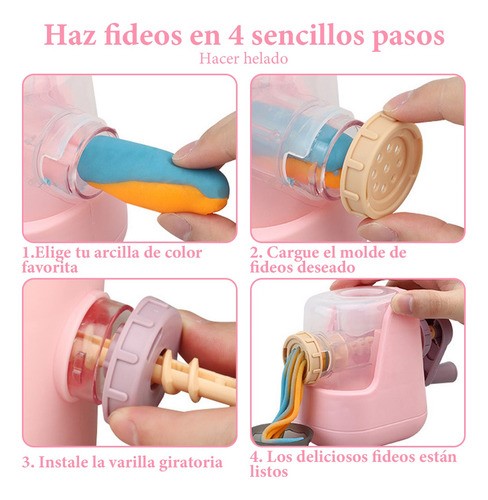 Hacer Pasta Kitchen Creations Cafetería Juguete  Rosa