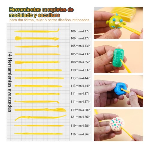 Arcilla Moldeable Polimerica 92 Colores Plastilinas