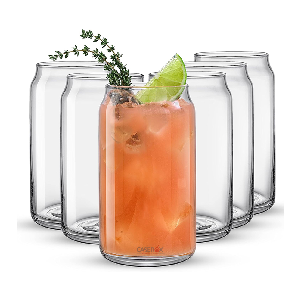 Set 6 Vaso Lata de Vidrio 490ml - VPG