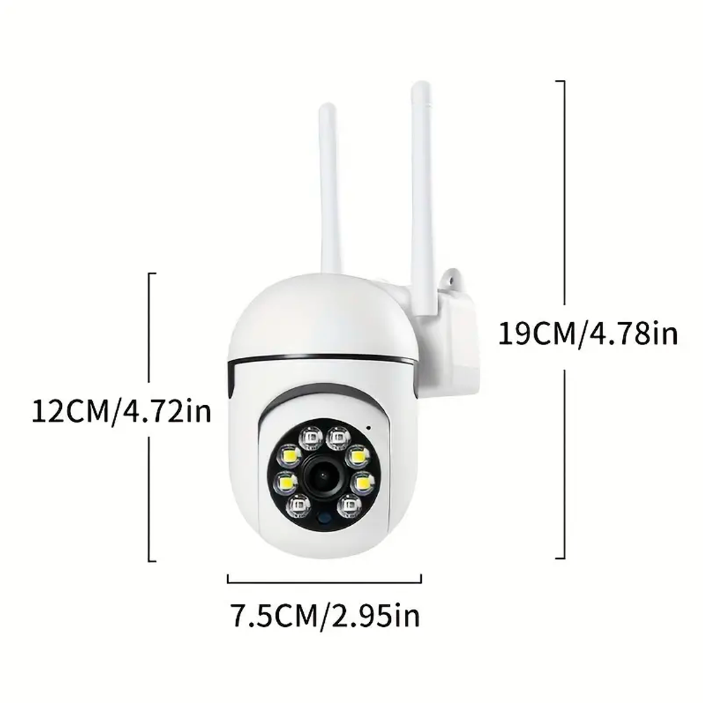 Cámara De Seguridad Wifi Exterior 360 Visión Nocturna 5g ConTarjeta de 64 GB Mas Timbre Inteligente 2 En 1 Con Cámara De Video.