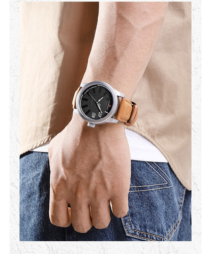 Reloj Naviforce Original Para Hombre, Reloj Casual De Cuero