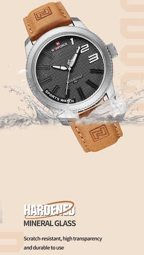 Reloj Naviforce Original Para Hombre, Reloj Casual De Cuero
