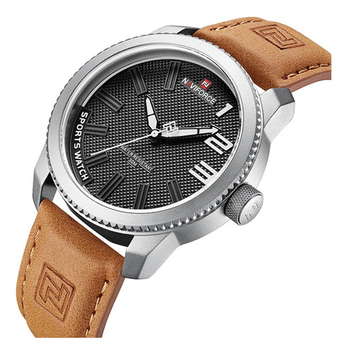 Reloj Naviforce Original Para Hombre, Reloj Casual De Cuero