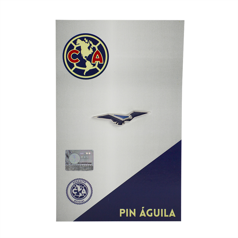 Pin Club América Águila con Resina Azul.