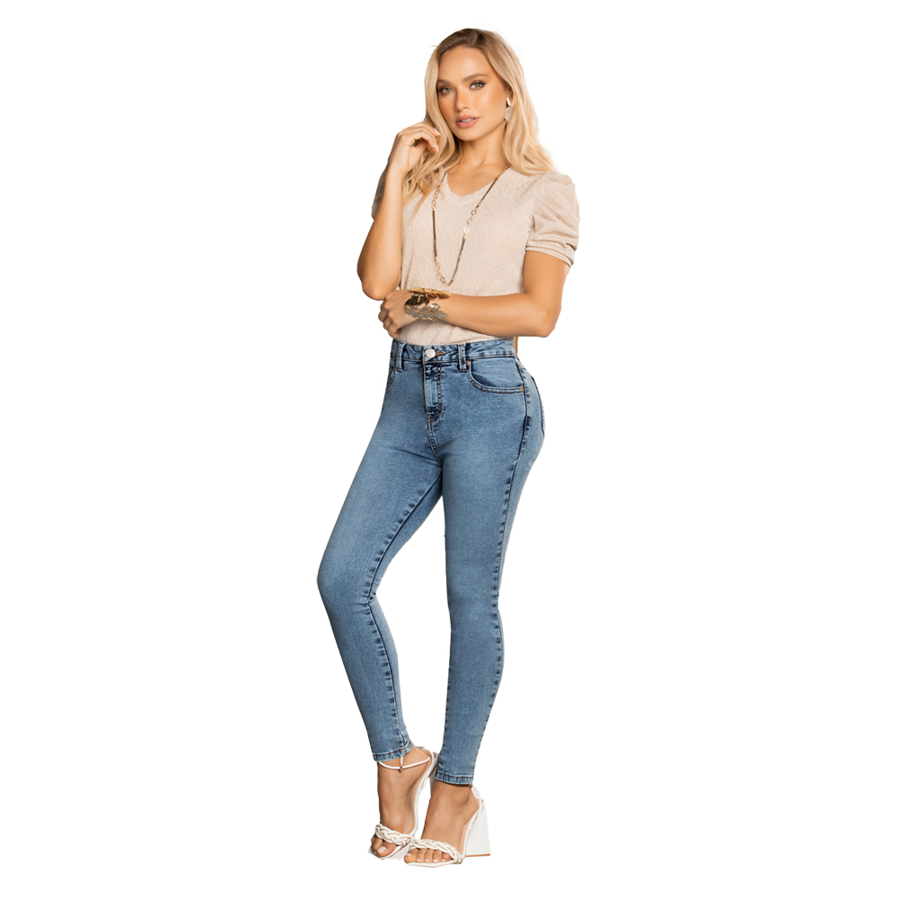 Jeans Pantalon Basico Skinny JULIA A Karol by Praga Jeans KJB-001.