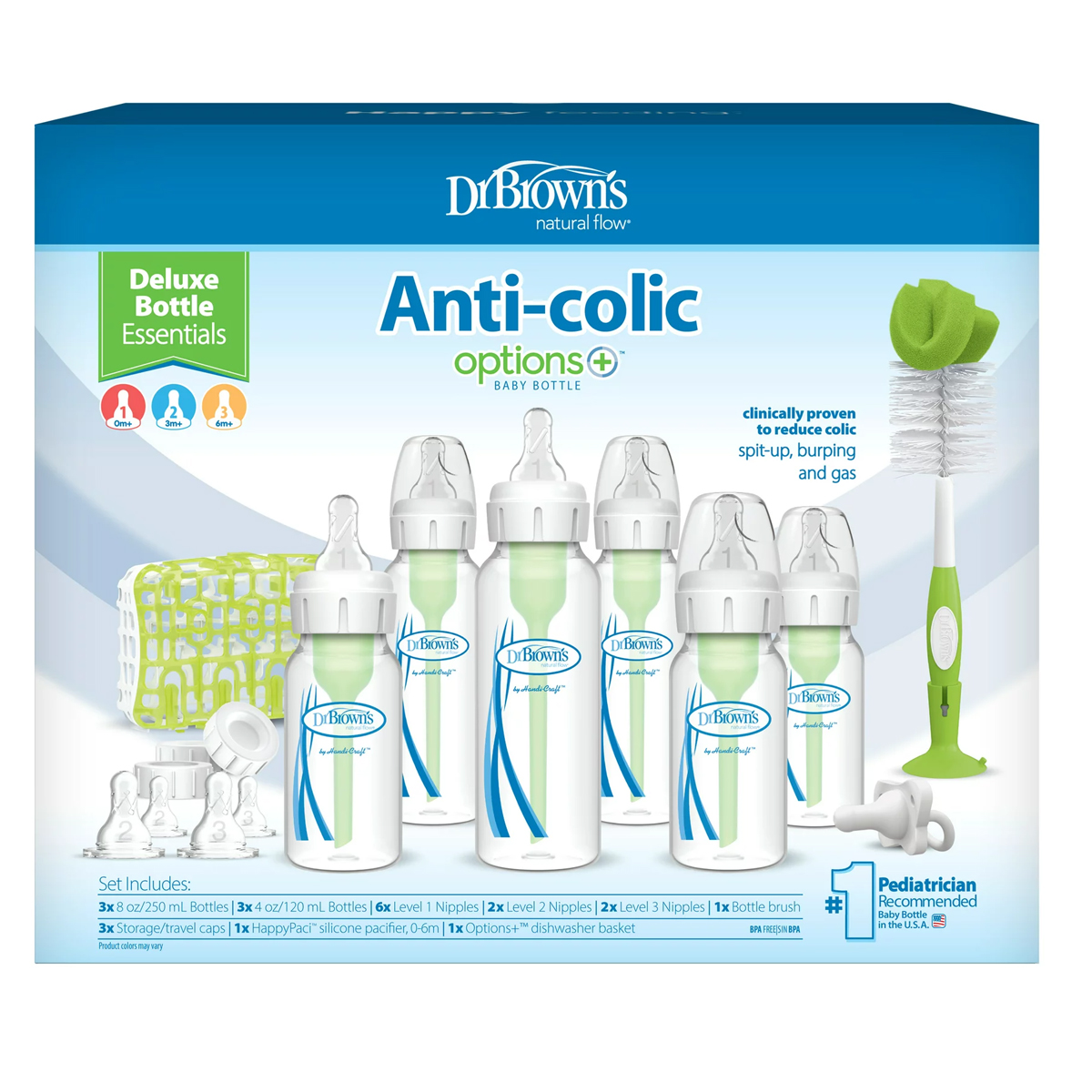 Set Biberones Dr Browns Options+ Std Deluxe.