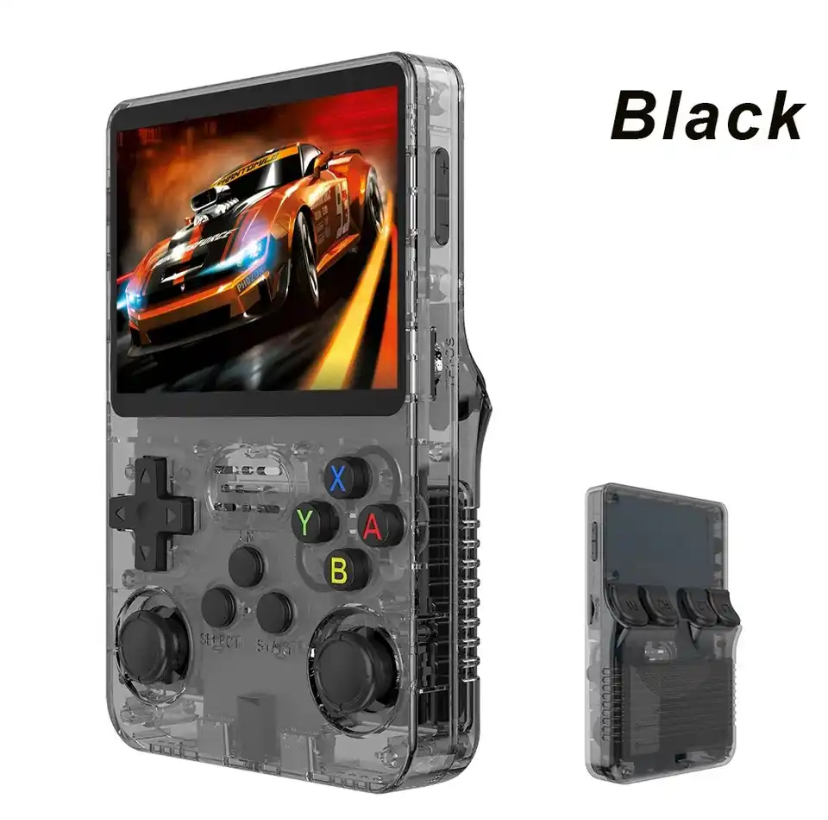 Consola de Videojuegos Portátil Retro R36s 64GB - Negro.