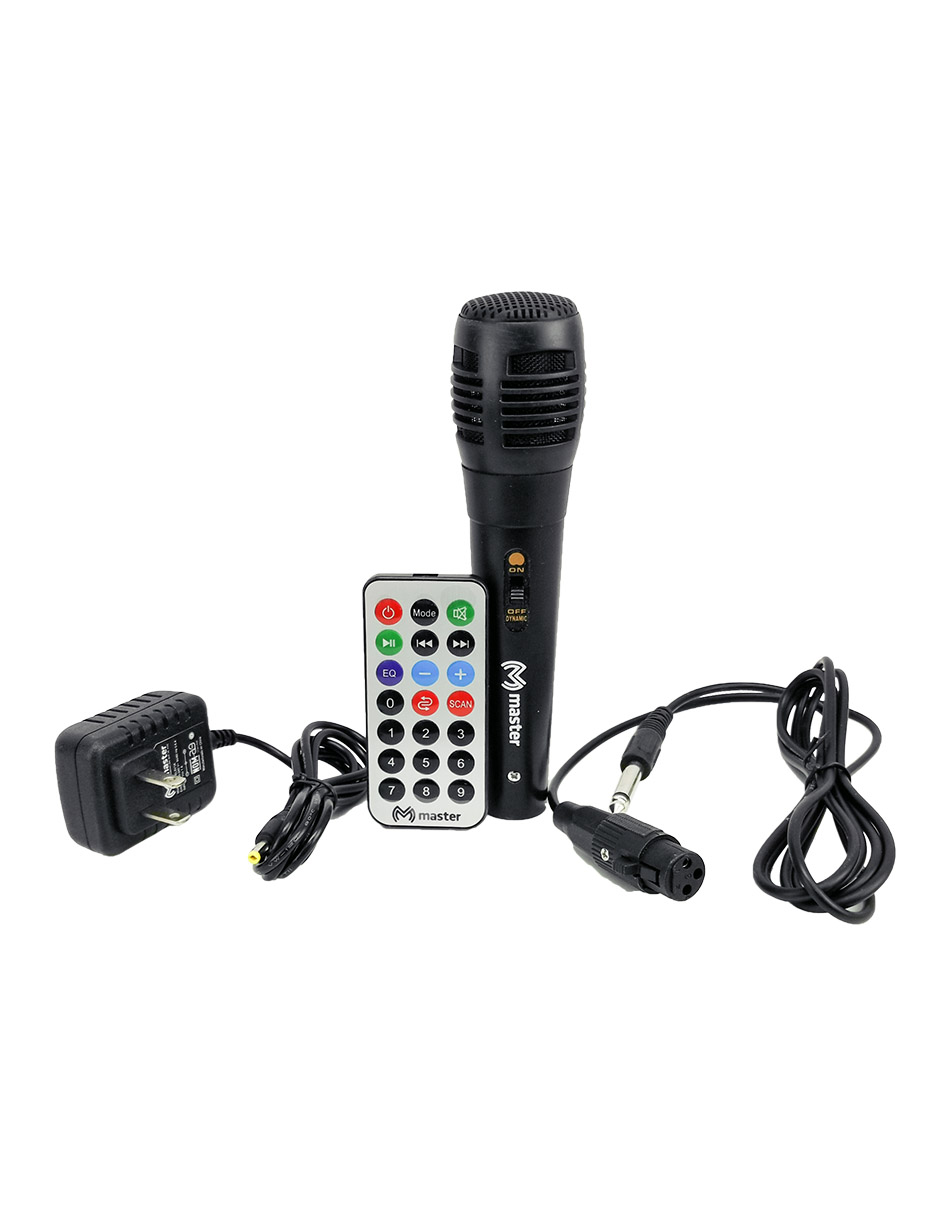 Master Bocina Bafle Amplificado Portatil Bluetooth de 8 Pulgadas con Accesorios y Tecnología de Enlace Inalambrica TWS 8-TWS