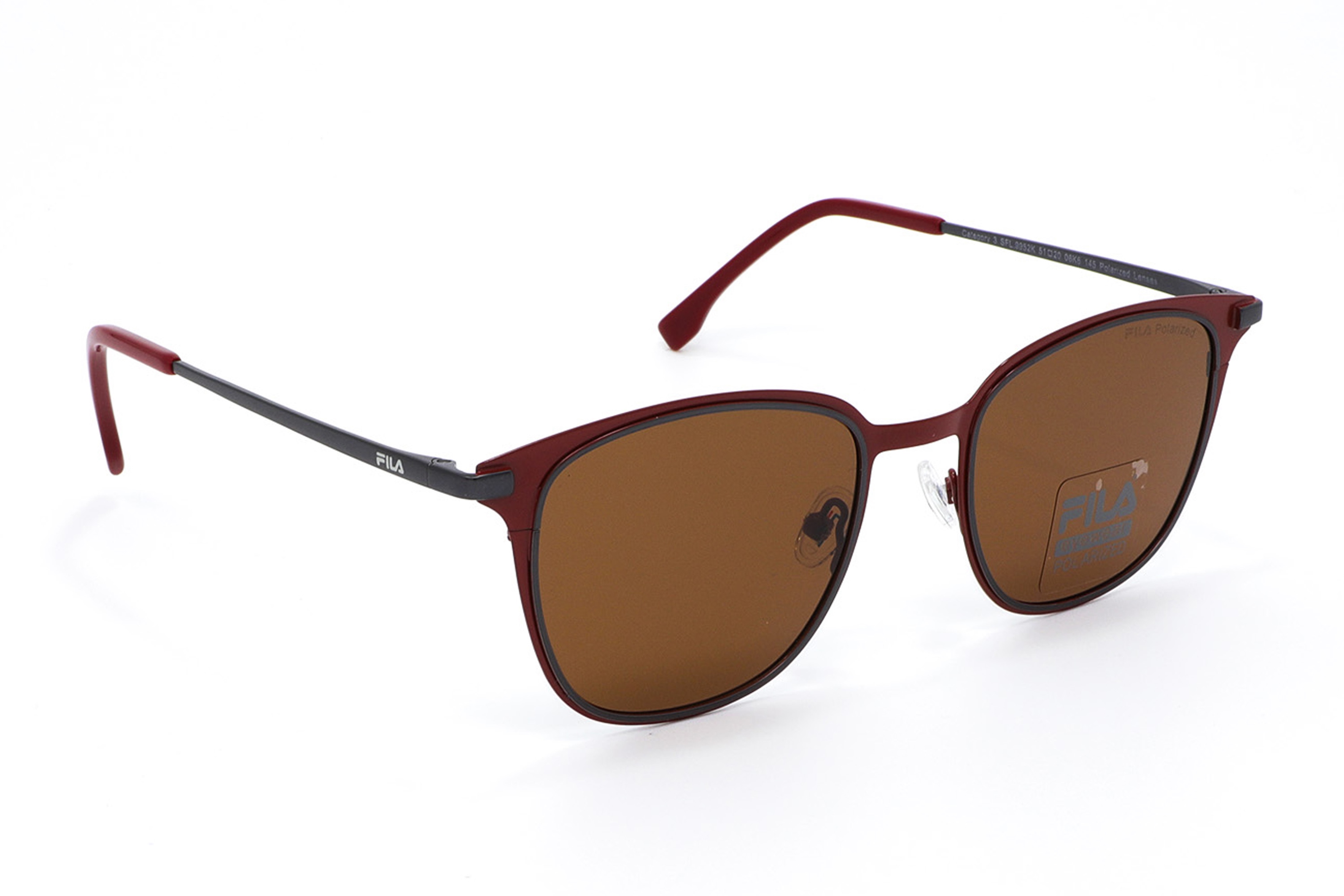 Lentes de sol Fila 9952 Rojos con detalle plateado Originales 