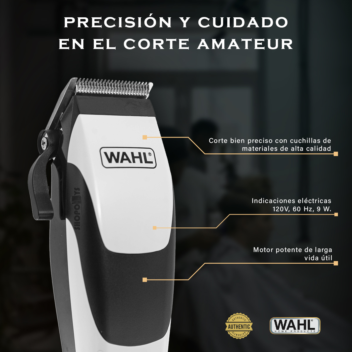 Kit Cortadora De Cabello Sure Cut Wahl Semiprofesional