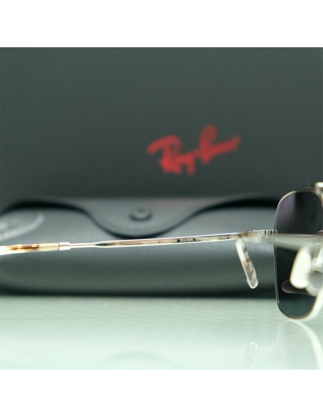 Lentes de sol Ray Ban RB8136M 9165 Caravan Titanium Azul Plata Polarizado
