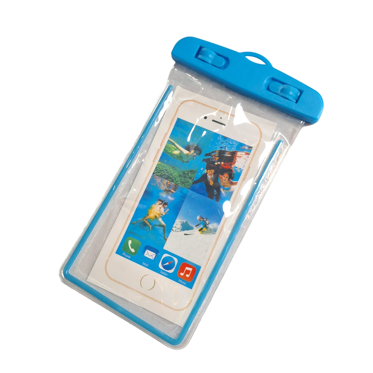 Funda Protectora Color Azul Impermeable Contra Agua Celular Universal 