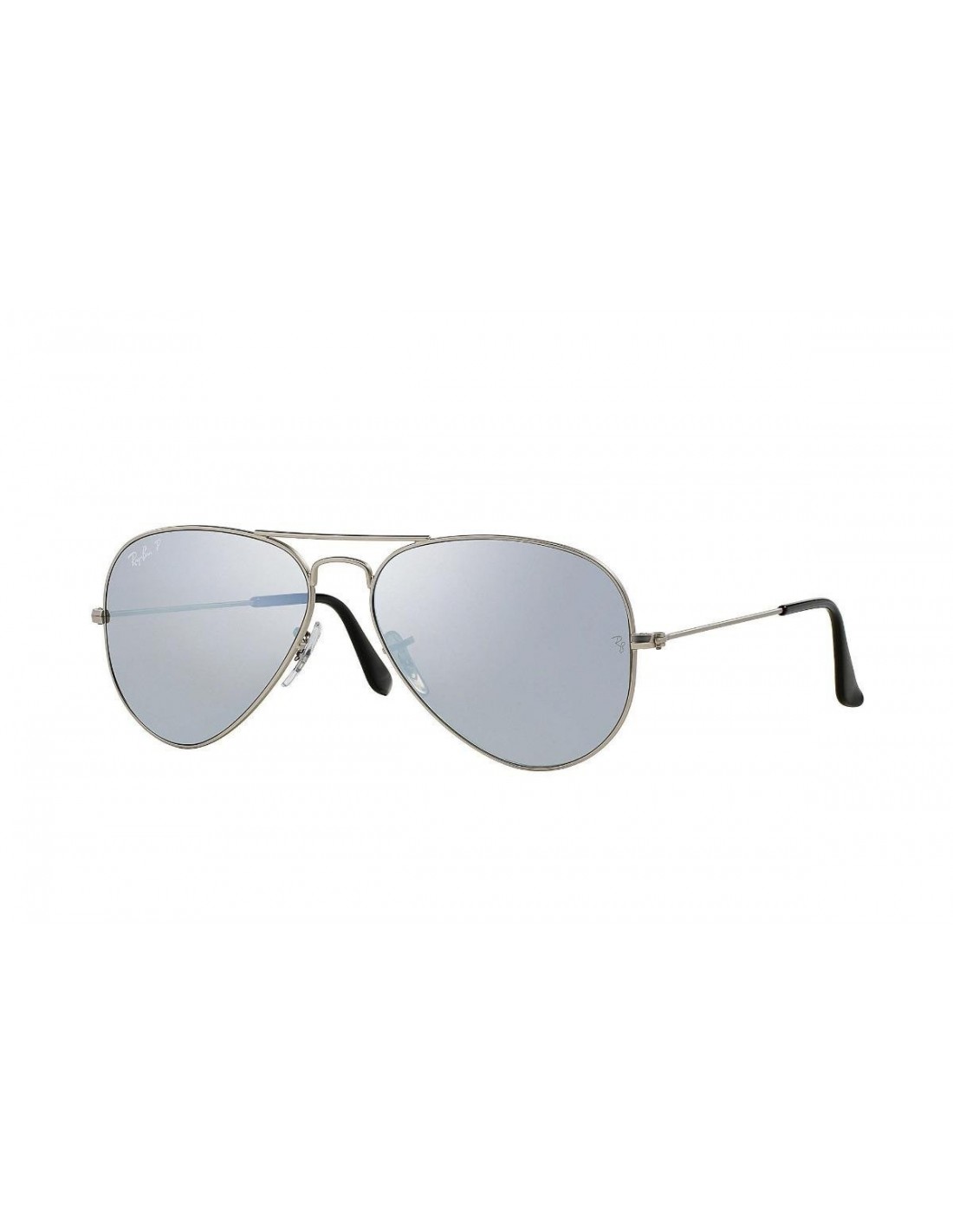 Lentes de sol Ray Ban Rb3025 019/w3 Aviador Polarizado Plata Espejo Gota
