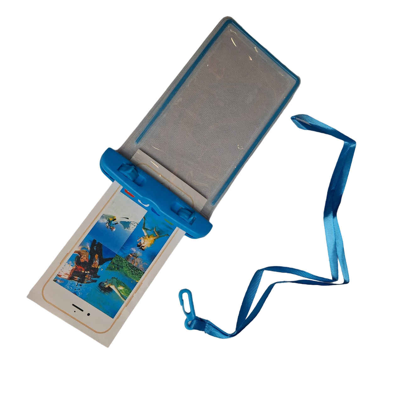 Funda Protectora Color Azul Impermeable Contra Agua Celular Universal 