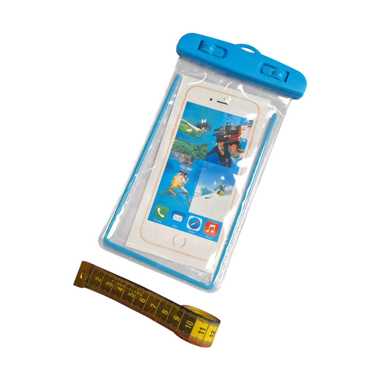 Funda Protectora Color Azul Impermeable Contra Agua Celular Universal 