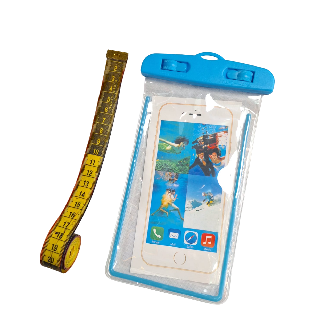 Funda Protectora Color Azul Impermeable Contra Agua Celular Universal 