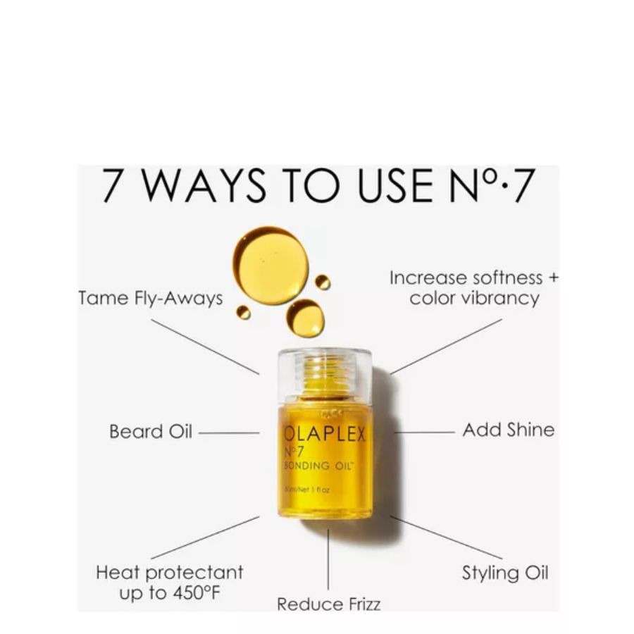 Aceite capilar Olaplex N°7 Bonding Oil reparación de 30ml.