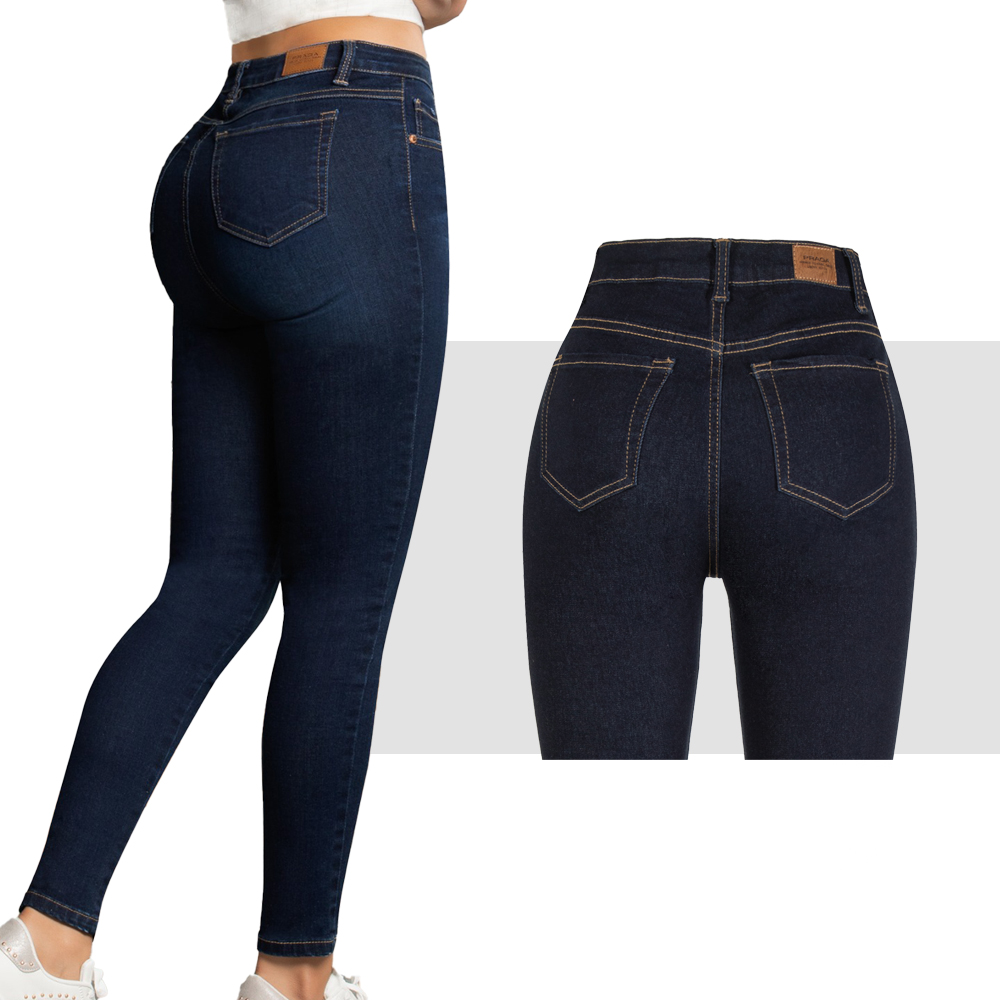 Jeans Pantalon Basico AZUL A Praga Jeans Skinny KBJ-059 .