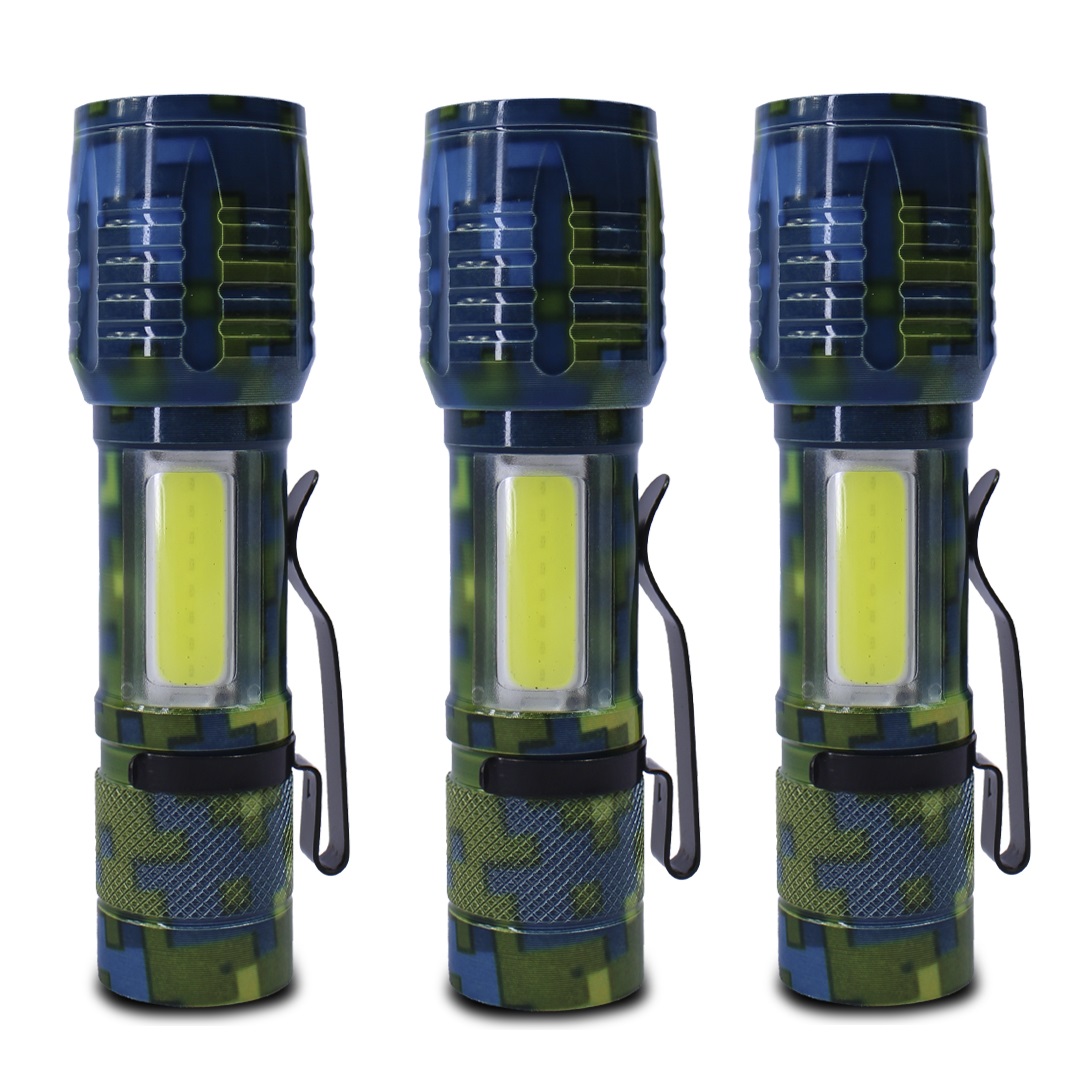 Mini Linterna Tactica De Mano Recargable 2000 Lm