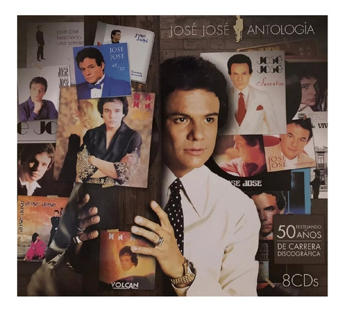 Jose Jose - Antologia - 8 Discos Cd 's (120 Canciones)
