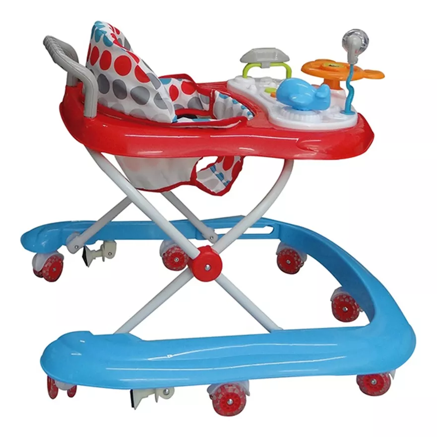 Andadera Caminadora D'bebé Upa Bebe Roja Con Aro En U.