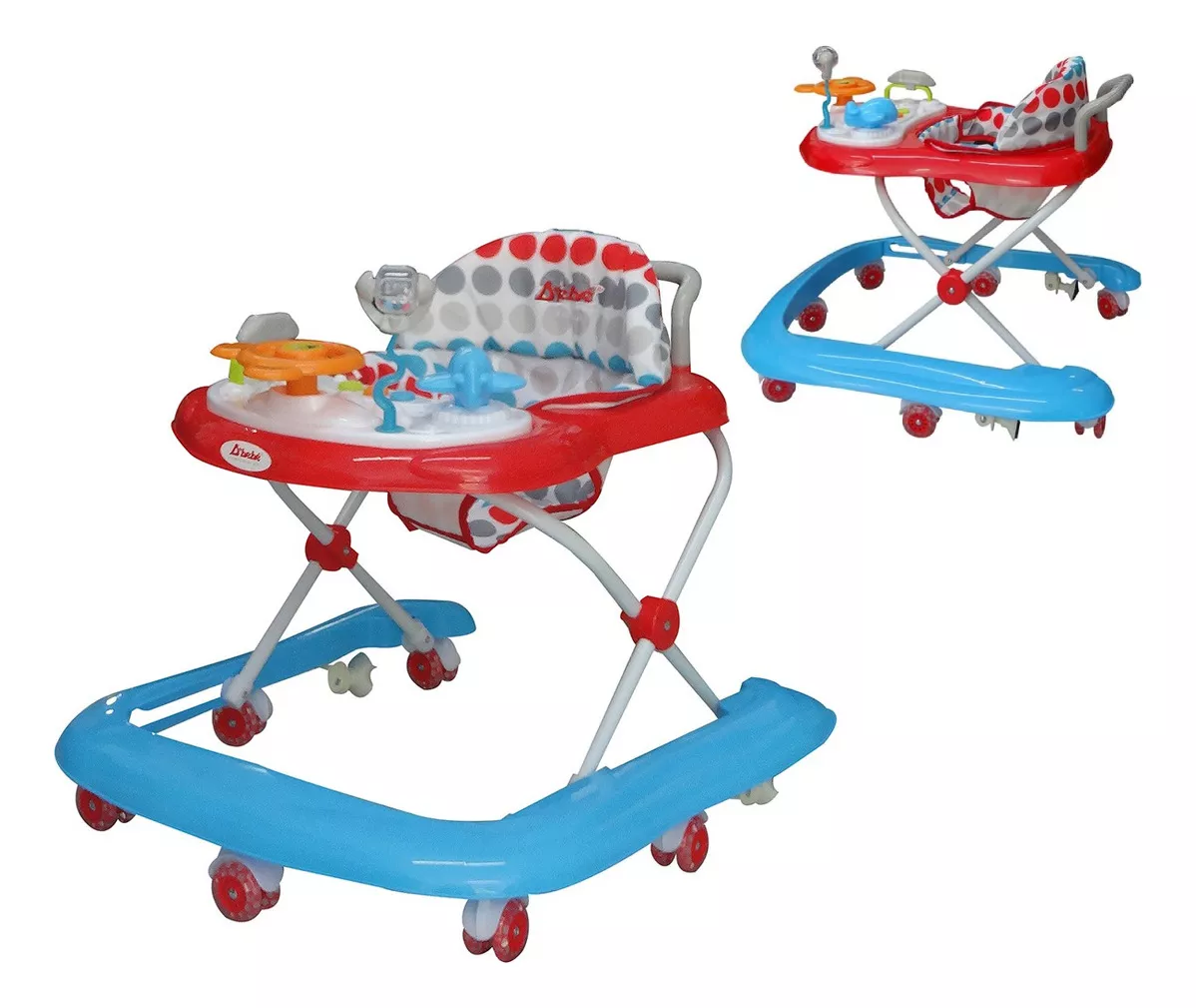 Andadera Caminadora D'bebé Upa Bebe Roja Con Aro En U.