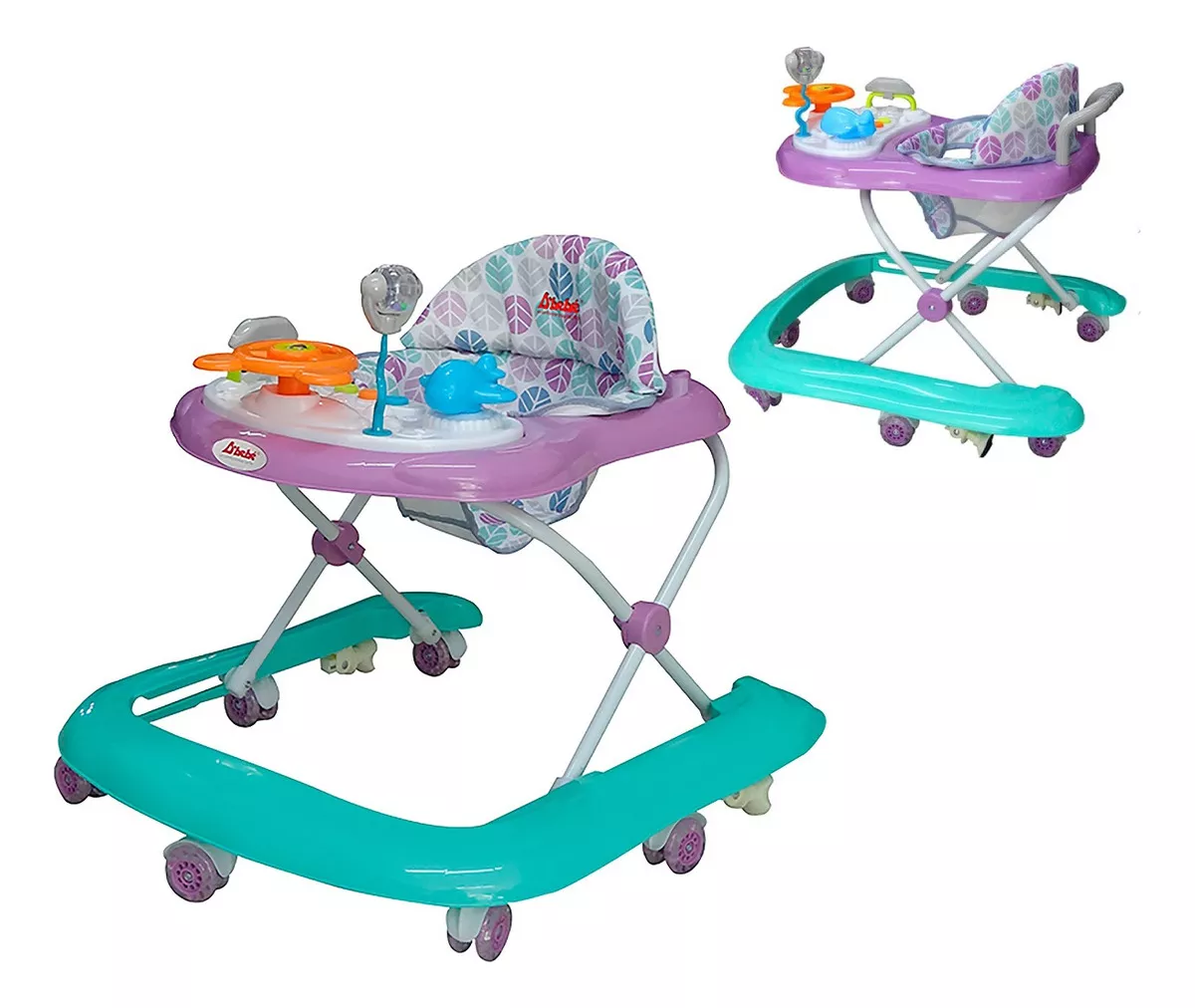 Andadera Caminadora D'bebé Upa Bebe Lila Con Aro En U.