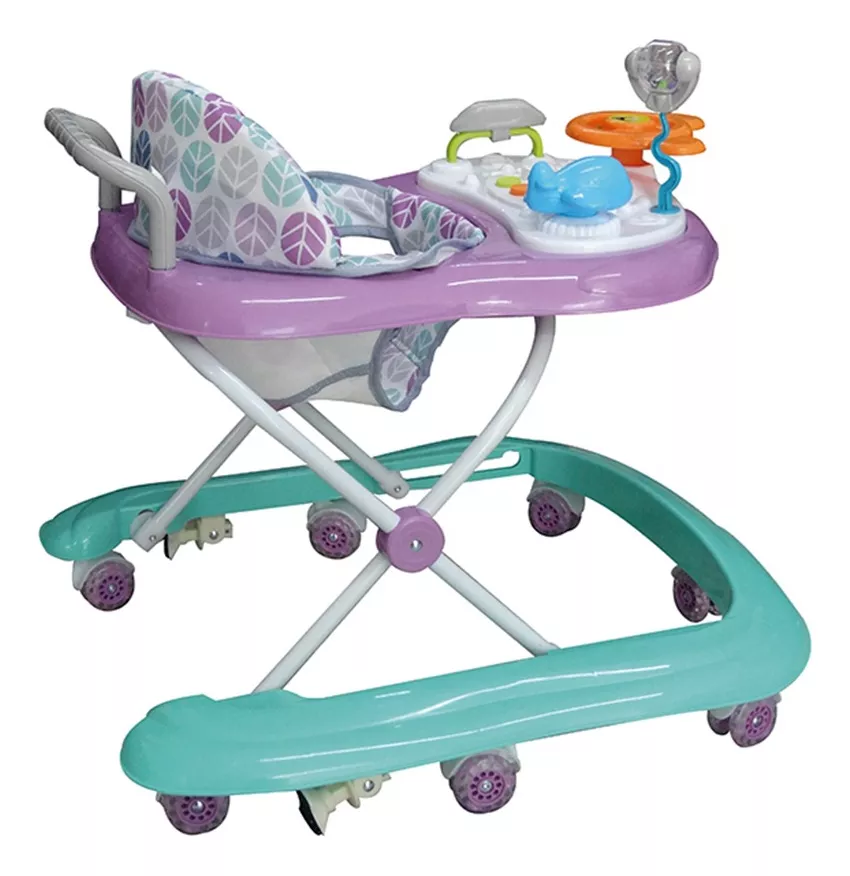 Andadera Caminadora D'bebé Upa Bebe Lila Con Aro En U.