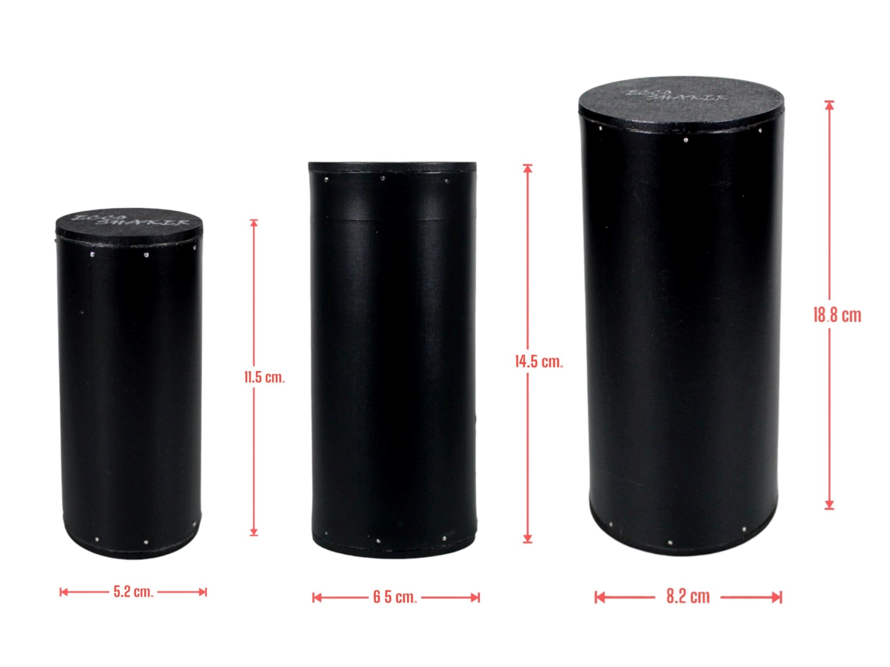 Shaker Cilindro Musical Percusion 3 Tamaños - Tipo Maracas