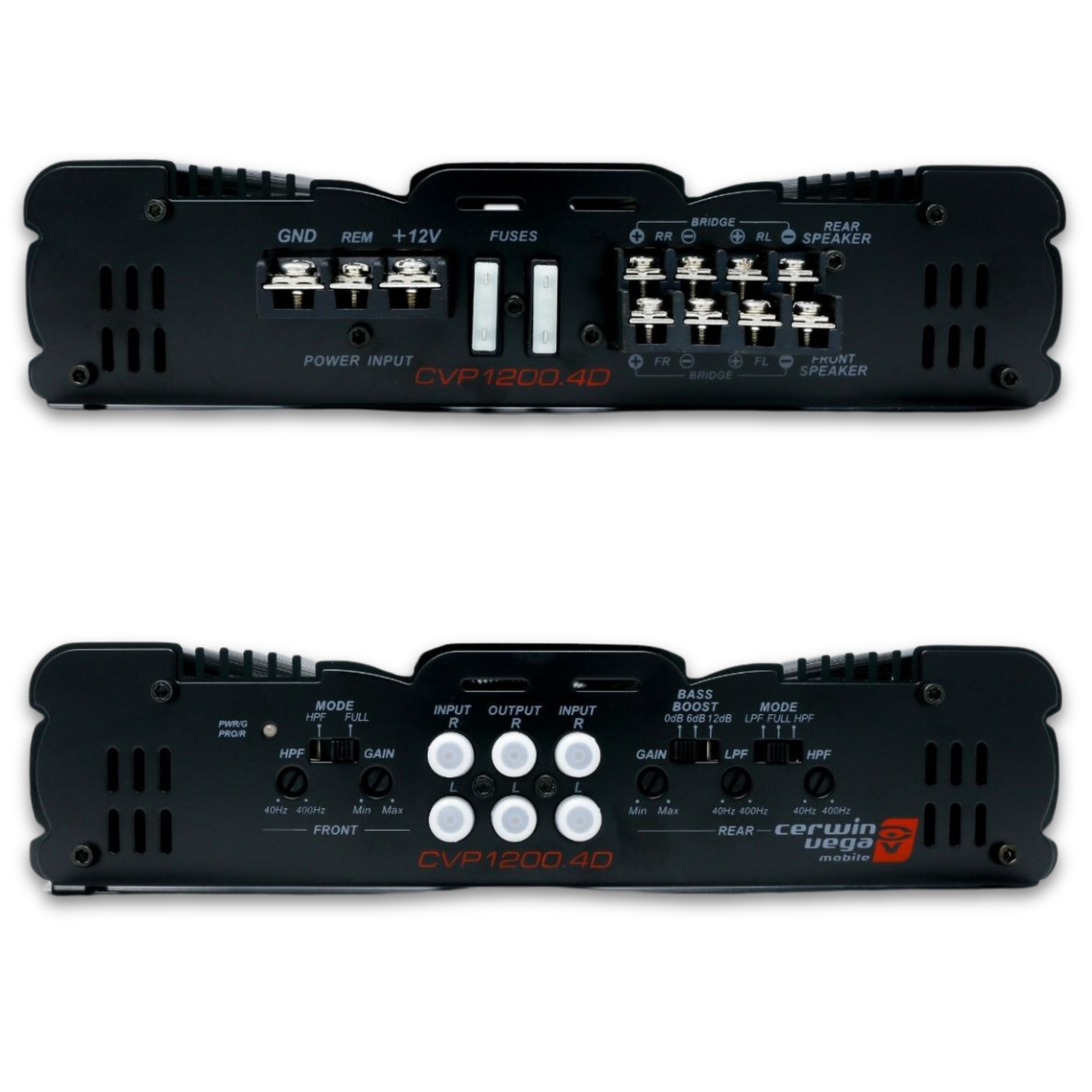 Amplificador 4 Canales Cerwin Vega Cvp1200.4d 1200 Watts Clase D.