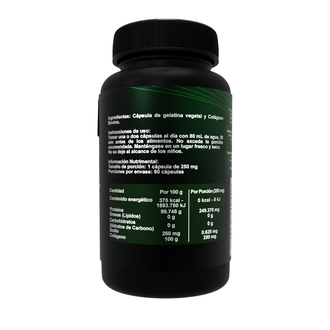 COLAGENO HIDROLIZADO con nanotecnología aplicada 60 CÁPSULAS MNEMEA